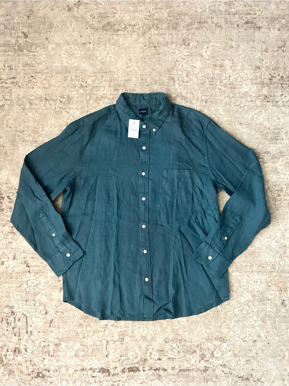 J. Crew Men's Button-Down linen Shirt